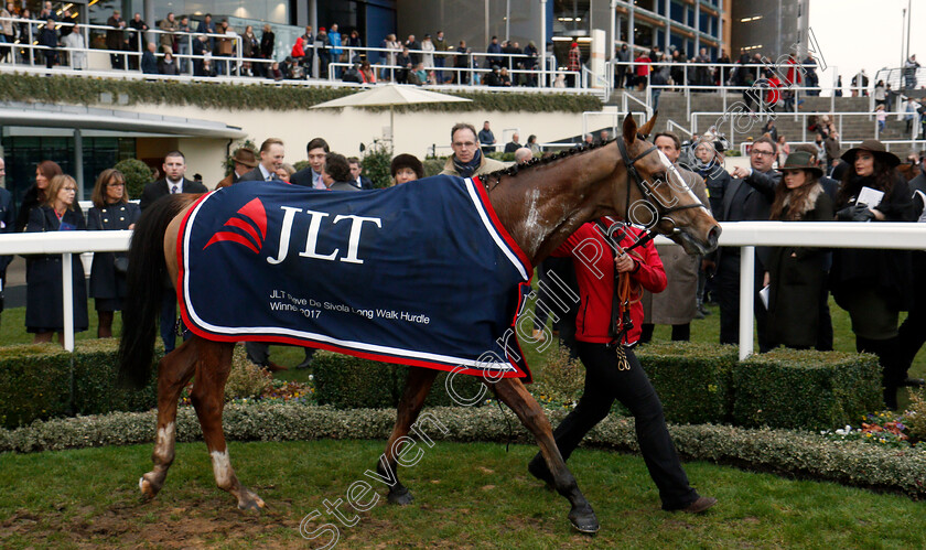 Sam-Spinner-0018 
 SAM SPINNER after The JLT Reve De Sivola Long Walk Hurdle Ascot 23 Dec 2017 - Pic Steven Cargill / Racingfotos.com