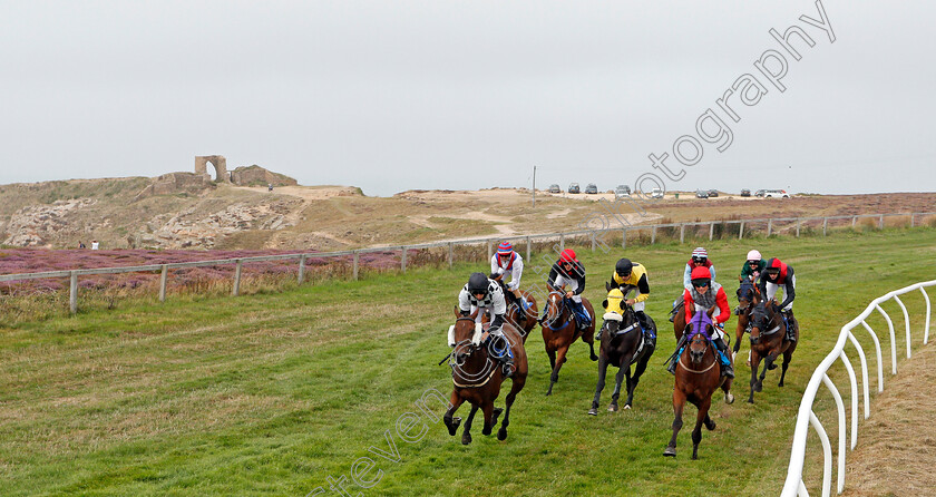 Les-Landes-0010 
 Racing past Grosnez Castle in the back straight at Les Landes
Jersey, 26 Aug 2019 - Pic Steven Cargill / Racingfotos.com