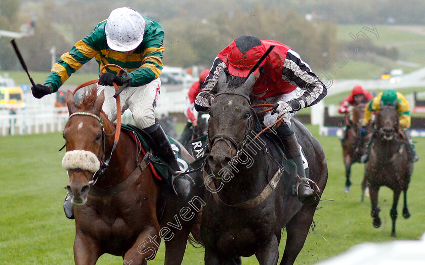 Modus-0004 
 MODUS (left, Barry Geraghty) beats DUKE OF NAVAN (right) in The Randox Health Handicap Chase
Cheltenham 27 Oct 2018 - Pic Steven Cargill / Racingfotos.com