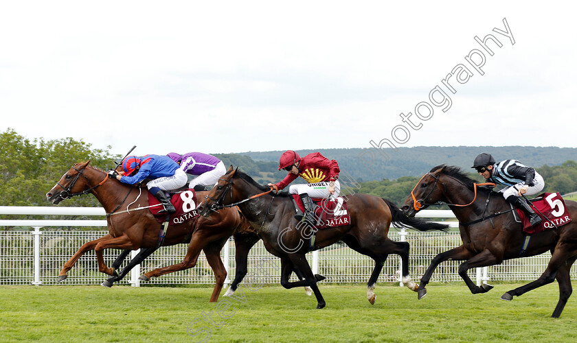 Nayef-Road-0005 
 NAYEF ROAD (Silvestre De Sousa) beats SPANISH MISSION (centre) in The Qatar Gordon Stakes
 Goodwood 1 Aug 2019 - Pic Steven Cargill / Racingfotos.com