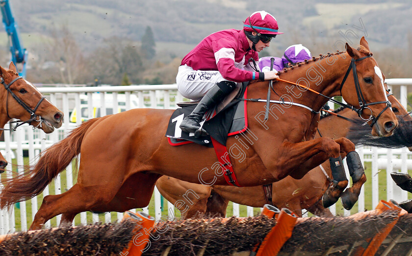 Samcro-0004 
 SAMCRO (Jack Kennedy) wins The Ballymore Novices Hurdle Cheltenham 14 Mar 2018 - Pic Steven Cargill / Racingfotos.com