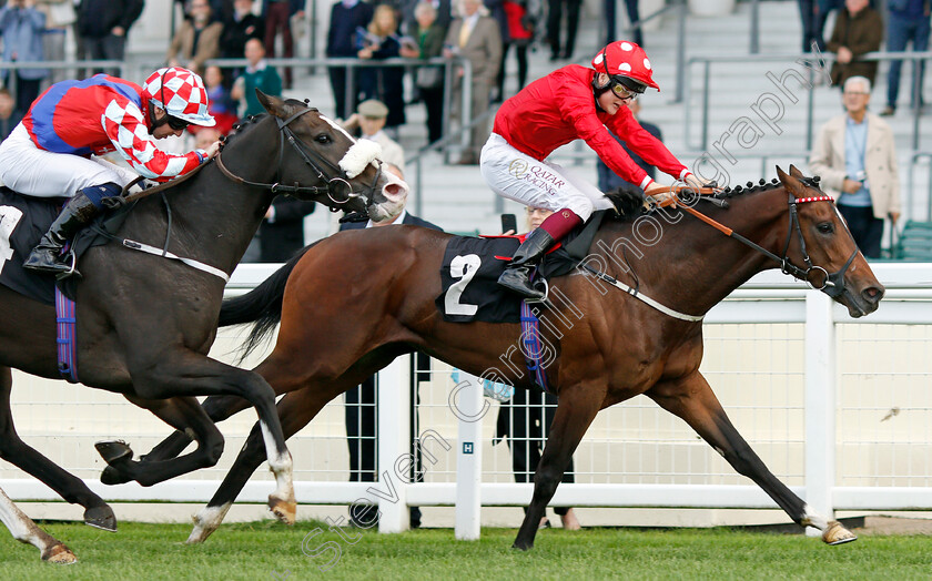 Bickerstaffe-0003 
 BICKERSTAFFE (right, Cieren Fallon) beats STRIKE RED (left) in The Design Work Studios Handicap
Ascot 1 Oct 2021 - Pic Steven Cargill / Racingfotos.com