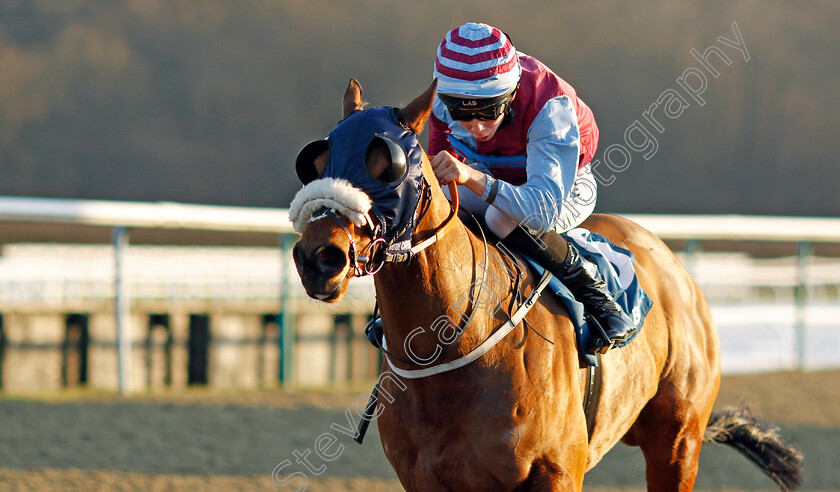 Embour-0002 
 EMBOUR (Billy Loughnane) wins The Betuk Over 40,000 Live Streamed Races Handicap
Lingfield 21 Jan 2023 - Pic Steven Cargill / Racingfotos.com