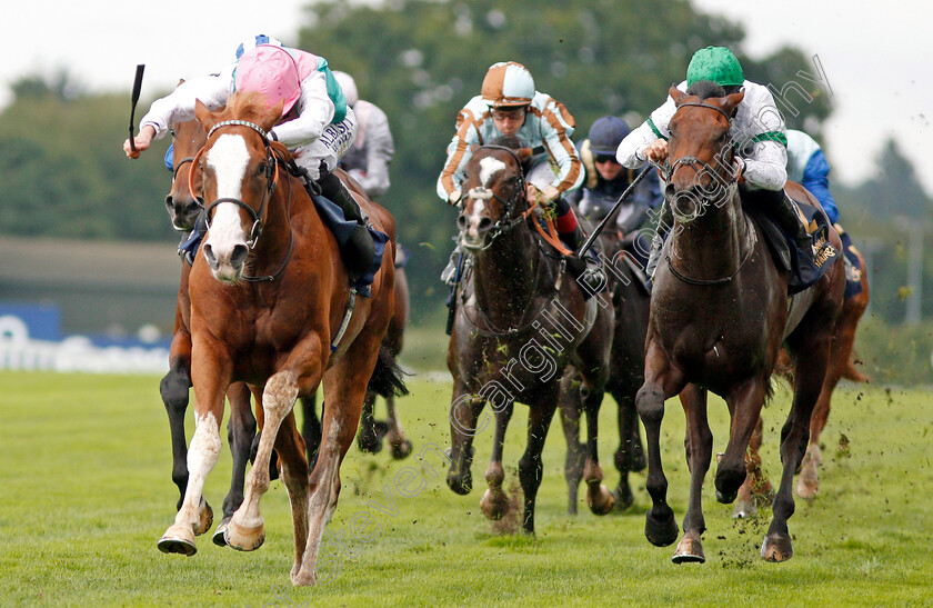 Herculean-0005 
 HERCULEAN (Ryan Moore) beats ARCHIE MCKELLAR (right) in The Charbonnel Et Walker British EBF Maiden Stakes Ascot 8 Sep 2017 - Pic Steven Cargill / Racingfotos.com