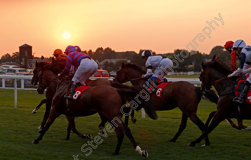 Tynecastle-Park-0003 
 The field with a circuit to run in the last race of the evening
Sandown 21 Jul 2021 - Pic Steven Cargill / Racingfotos.com