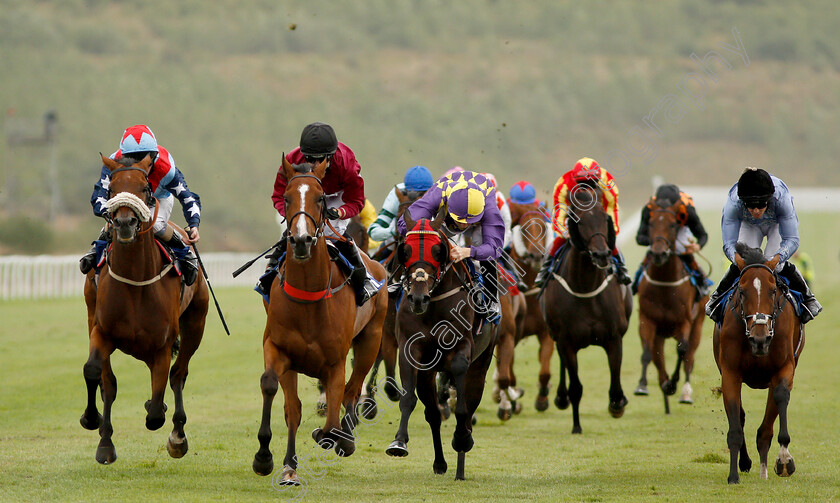 Honourbound-0003 
 HONOURBOUND (2nd left, Hayley Turner) beats DINSDALE (centre) TIME TO SEA (left) and PEPPER STREET (right) in The Download The At The Races Ipad App Handicap
Ffos Las 14 Aug 2018 - Pic Steven Cargill / Racingfotos.com