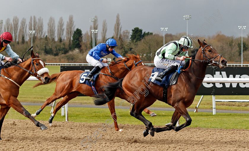 Fiordland-0004 
 FIORDLAND (Ryan Moore) wins The Bombardier March To Your Own Drum Novice Stakes
Wolverhampton 13 Mar 2021 - Pic Steven Cargill / Racingfotos.com