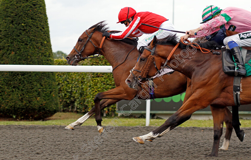 Leyhaimur-0005 
 LEYHAIMUR (left, Hayley Turner) beats ELLOMATE (right) in The Unibet Nursery
Kempton 7 Aug 2024 - Pic Steven Cargill / Racingfotos.com