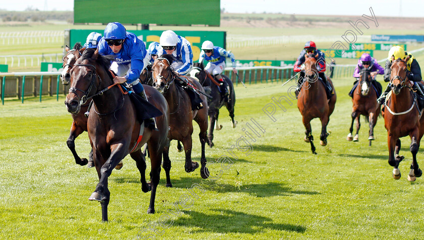 Aurum-0001 
 AURUM (William Buick) wins The Alex Scott Maiden Stakes Div1 Newmarket 17 Apr 2018 - Pic Steven Cargill / Racingfotos.com