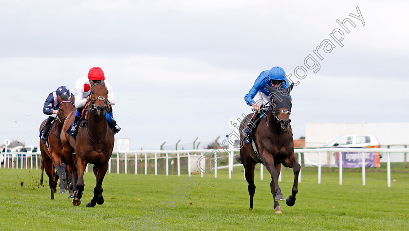 Corolla-Point-0005 
 COROLLA POINT (Dougie Costello) beats SO DARN HOT (left) in The British EBF Novice Stakes
Yarmouth 22 Oct 2024 - Pic Steven Cargill / Racingfotos.com