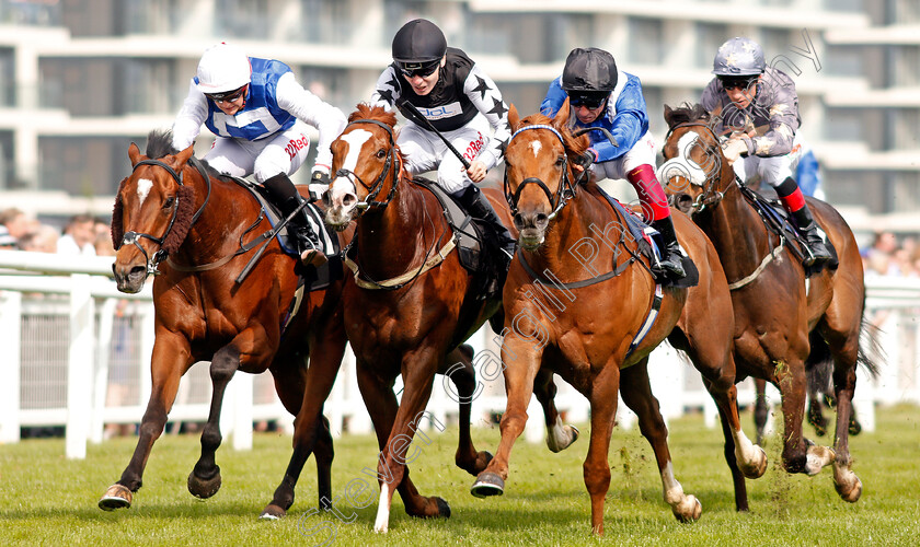 Taqdeer-0004 
 TAQDEER (right, Frankie Dettori) beats KEYSER SOZE (centre) and HUMBERT (left) in The Elite Racing Club Supporting Greatwood Spring Cup Newbury 21 Apr 2018 - Pic Steven Cargill / Racingfotos.com