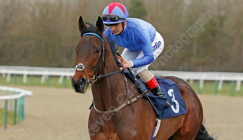 Makram-0001 
 MAKRAM (Andrea Atzeni) before The Bombardier British Hopped Amber Beer Novice Stakes
Lingfield 14 Feb 2020 - Pic Steven Cargill / Racingfotos.com