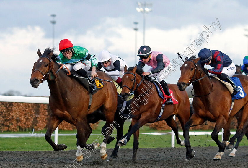 Zero-Carbon-0003 
 ZERO CARBON (Finley Marsh) beats HICKORY (right) and TOIMY SON (centre) in The Try Unibet's Improved Bet Builder Handicap
Kempton 3 Apr 2024 - Pic Steven Cargill / Racingfotos.com