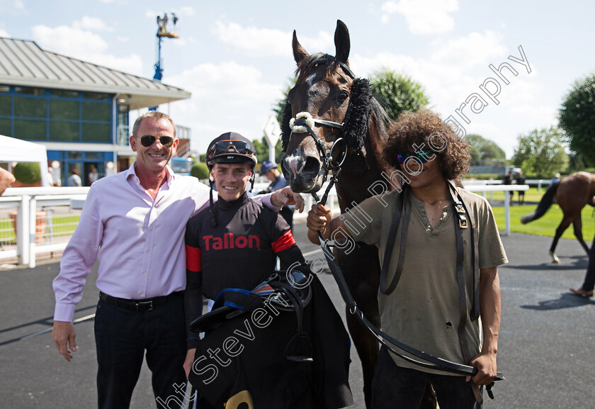 Em-Jay-Kay-0010 
 EM JAY KAY (Tyler Heard) winner of The Follow Us On X @betrhino Handicap
Nottingham 19 Jul 2024 - Pic Steven Cargill / Megan Dent / Racingfotos.com