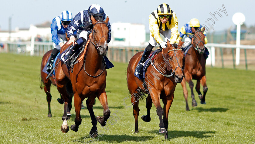 Blausee-0002 
 BLAUSEE (left, Tom Marquand) beats PERCY GREEN (right) in The Eagle Brewery Nursery
Yarmouth 17 Sep 2019 - Pic Steven Cargill / Racingfotos.com