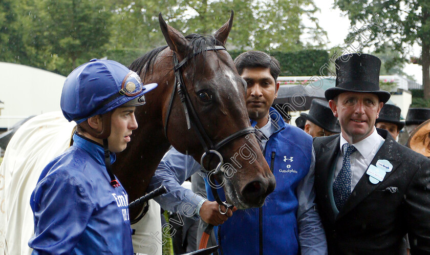 Blue-Point-0012 
 BLUE POINT (James Doyle) and Charlie Appleby after The King's Stand Stakes
Royal Ascot 18 Jun 2019 - Pic Steven Cargill / Racingfotos.com