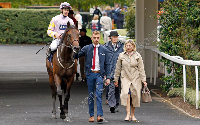 Cosmic-Power-0005 
 COSMIC POWER (Charles Bishop) with Eve Johnson Houghton after The Italian Tourist Board British EBF Novice Auction Stakes
Ascot 6 Sep 2019 - Pic Steven Cargill / Racingfotos.com