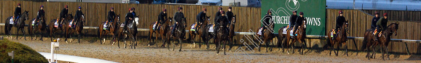 Aidan-O Brien-team-0004 
 The Aidan O'Brien team exercising ahead of The Breeders' Cup
Churchill Downs USA 1 Nov 2018 - Pic Steven Cargill / Racingfotos.com