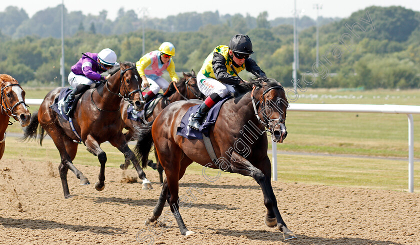 Aussie-Stormer-0003 
 AUSSIE STORMER (Shane Kelly) wins The Visit attheraces.com Novice Stakes
Wolverhampton 11 Aug 2020 - Pic Steven Cargill / Racingfotos.com