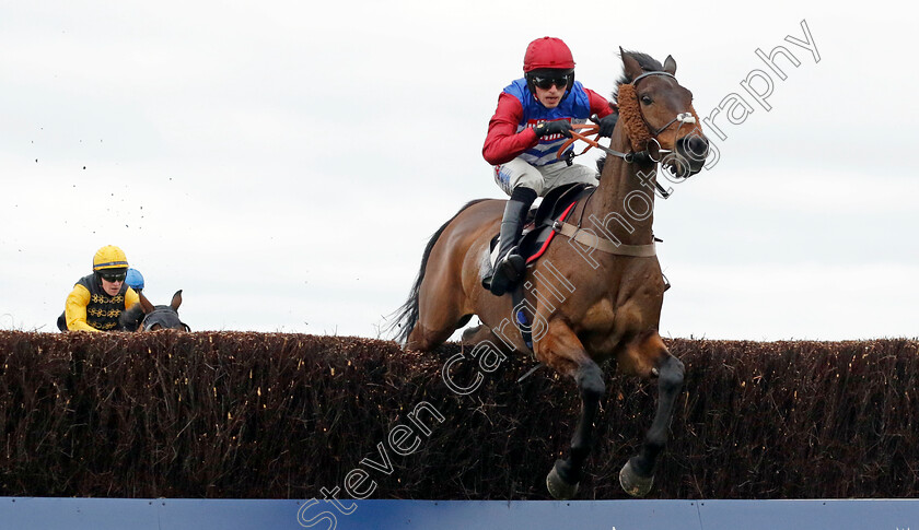 Threeunderthrufive-0002 
 THREEUNDERTHRUFIVE (Harry Cobden) wins The Injured Jockeys Fund Ambassadors Programme Swinley Handicap Chase
Ascot 17 Feb 2024 - Pic Steven Cargill / Racingfotos.com