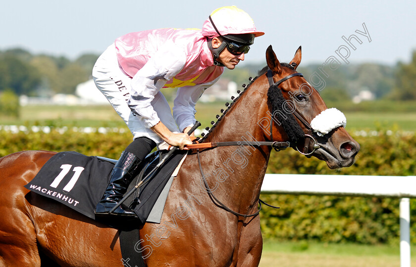 Topanga-0008 
 TOPANGA (Adrie de Vries) winner of The Wackenhut Fillies Cup (Listed Race)
Baden-Baden 31 Aug 2024 - Pic Steven Cargill / Racingfotos.com