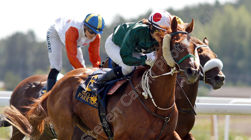 Franciskus-0003 
 FRANCISKUS (Nanako Fujita) wins The Women Jockeys' World Cup Leg2
Bro Park Sweden 30 Jun 2019 - Pic Steven Cargill / Racingfotos.com