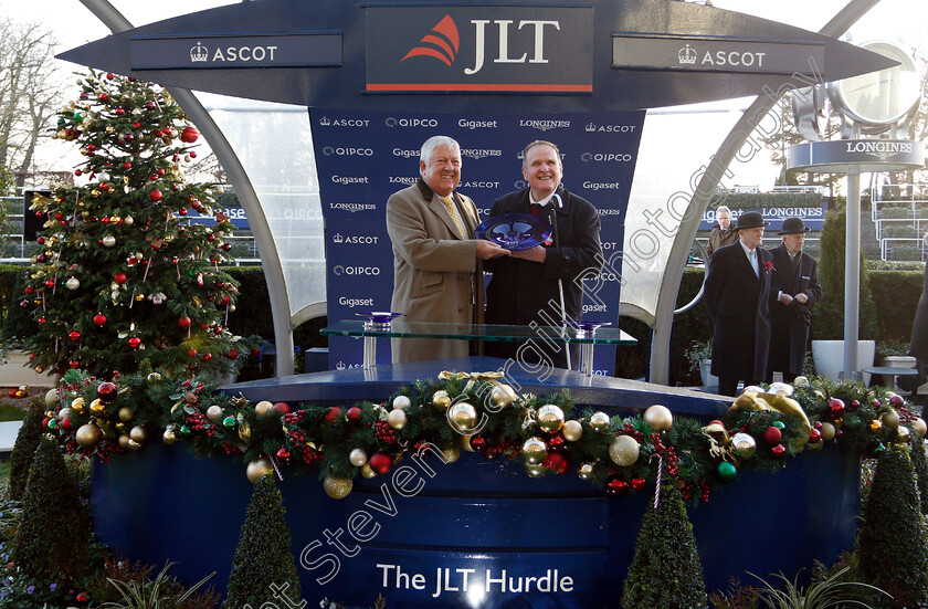 Paisley-Park-0016 
 Presentation to Andrew Gemmell for The JLT Long Walk Hurdle won by PAISLEY PARK
Ascot 22 Dec 2018 - Pic Steven Cargill / Racingfotos.com