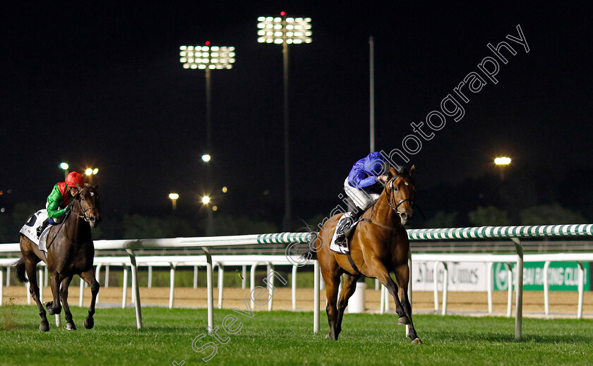 Legend-Of-Time-0006 
 LEGEND OF TIME (William Buick) wins The Jumeirah Guineas
Meydan 2 Feb 2024 - Pic Steven Cargill / Racingfotos.com