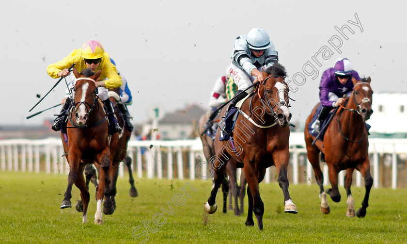 Swayze-0002 
 SWAYZE (centre, Tom Marquand) beats SASSY RASCAL (left) in The British Stallion Studs EBF Maiden Stakes
Yarmouth 14 Jul 2021 - Pic Steven Cargill / Racingfotos.com