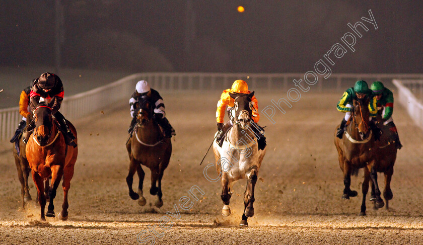 Owhatanight-0004 
 OWHATANIGHT (grey, Daniel Muscutt) wins The Bombardier Selling Handicap
Wolverhampton 7 Jan 2021 - Pic Steven Cargill / Racingfotos.com