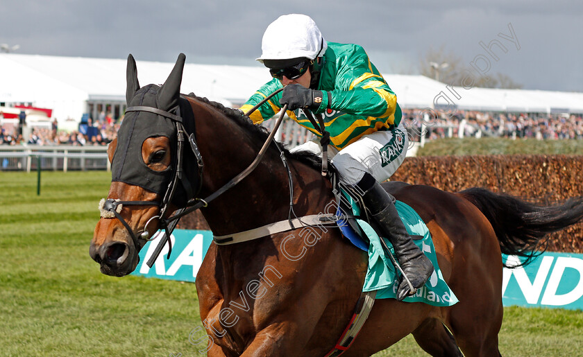 Gentleman-Du-Mee-0007 
 GENTLEMAN DE MEE (Mark Walsh) wins The Poundland Maghull Novices Chase
Aintree 9 Apr 2022 - Pic Steven Cargill / Racingfotos.com