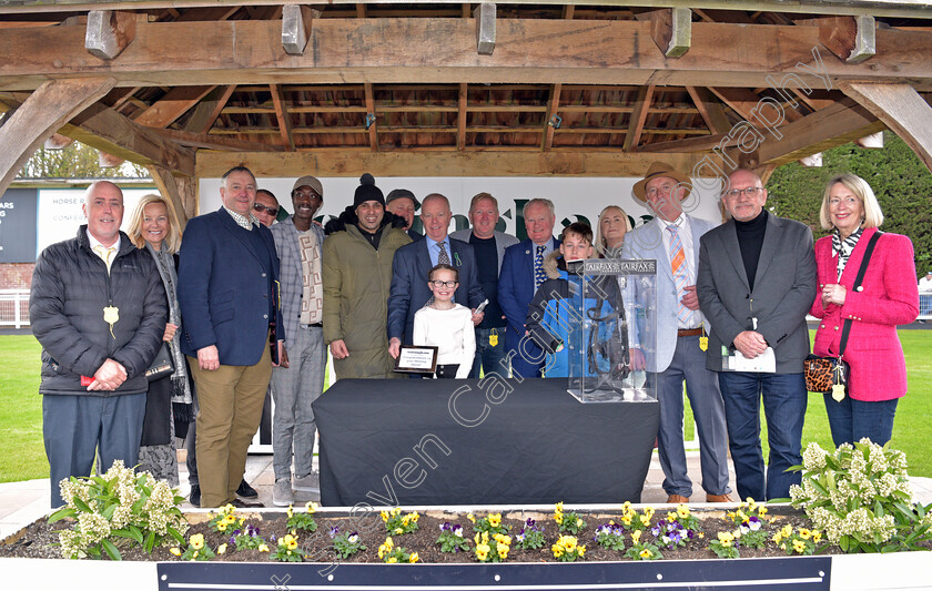 Got-To-Love-A-Grey-0016 
 Presentation for The British Racing Supports Stephen Lawrence Day Restricted Novice Stakes
Nottingham 22 Apr 2023 - pic Steven Cargill / Becky Bailey / Racingfotos.com