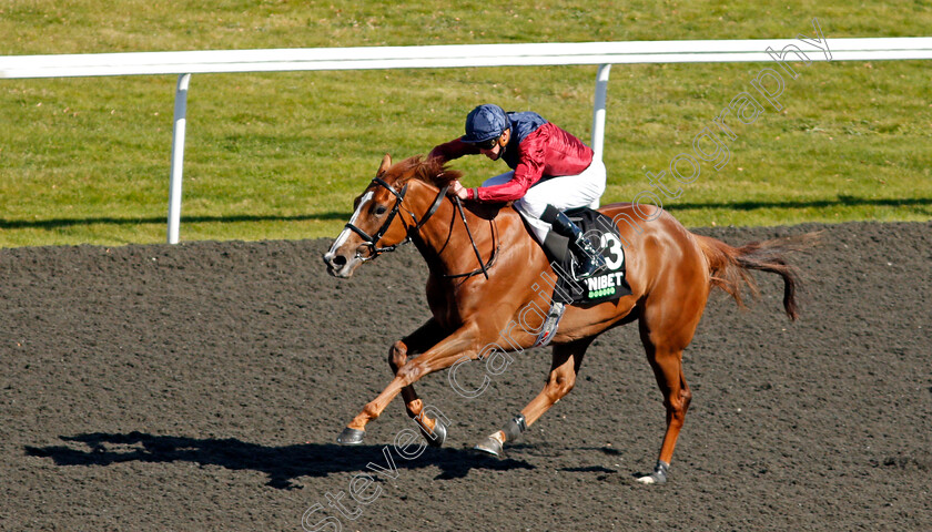 Lilac-Road-0004 
 LILAC ROAD (James Doyle) wins The Unibet You're On Fillies Conditions Stakes
Kempton 5 Apr 2021 - Pic Steven Cargill / Racingfotos.com