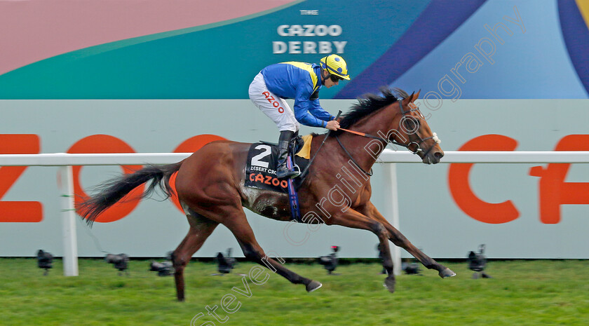 Desert-Crown-0013 
 DESERT CROWN (Richard Kingscote) wins The Cazoo Derby
Epsom 4 Jun 2022 - Pic Steven Cargill / Racingfotos.com