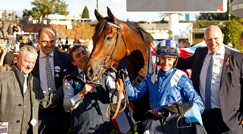 Anmaat-0020 
 ANMAAT (Jim Crowley) after The Qipco Champion Stakes
Ascot 19 Oct 2024 - Pic Steven Cargill / Racingfotos.com