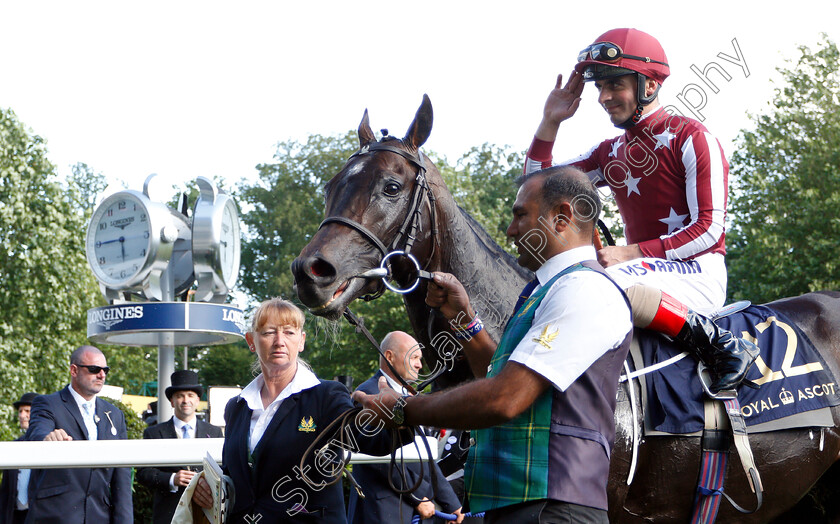 Baghdad-0003 
 BAGHDAD (Andrea Atzeni) after The King George V Stakes
Royal Ascot 21 Jun 2018 - Pic Steven Cargill / Racingfotos.com