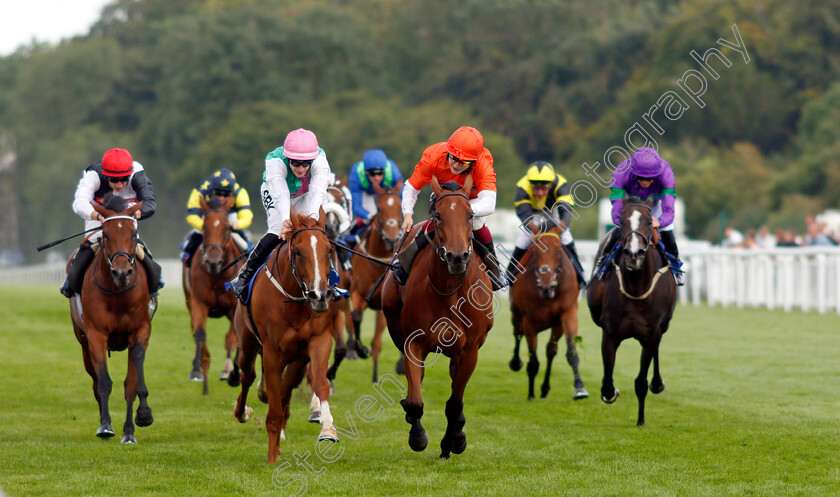 Nell-Quickly-0001 
 NELL QUICKLY (right, Cieren Fallon) beats MAYTAL (centre) in The British EBF Premier Fillies Handicap
Salisbury 12 Aug 2021 - Pic Steven Cargill / Racingfotos.com