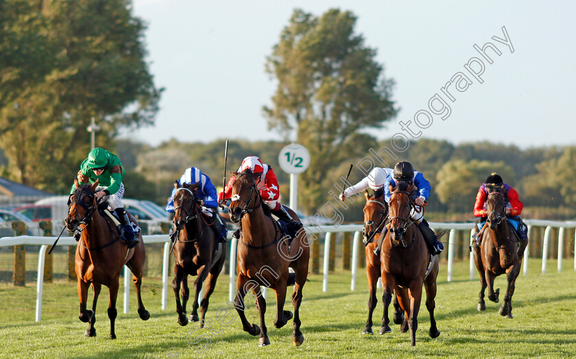 Warren-Rose-0005 
 WARREN ROSE (centre, Oisin Murphy) beats LOVER'S MOON (left) and AREEHAA (right) in The Download The Attheraces App Fillies Novice Stakes
Yarmouth 25 Aug 2020 - Pic Steven Cargill / Racingfotos.com