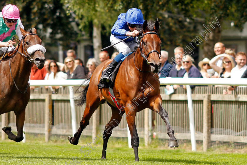 Dance-Sequence-0006 
 DANCE SEQUENCE (William Buick) beats UPSCALE (left) in The Blandford Bloodstock Maiden Fillies Stakes
Newmarket 1 Jul 2023 - Pic Steven Cargill / Racingfotos.com