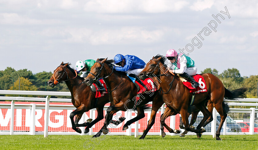 Aablan-0005 
 AABLAN (James Doyle) beats INISHFALLEN (farside) and STARLORE (right) in The Virgin Bet Solario Stakes
Sandown 2 Sep 2023 - Pic Steven Cargill / Racingfotos.com