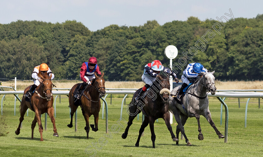 Ghost-Story-0008 
 GHOST STORY (2nd right, David Egan) beats BRECKENRIDGE (right) in The Follow Rhino.bet On Instagram EBF Fillies Novice Stakes
Nottingham 19 Jul 2024 - Pic Steven Cargill / Megan Dent / Racingfotos.com