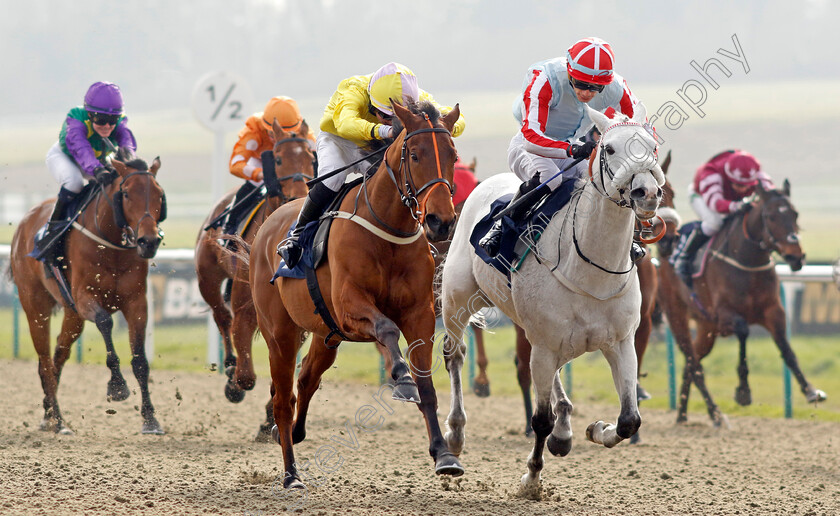 Tortured-Soul-0003 
 TORTURED SOUL (left, Jack Doughty) beats RESTORER (right, Andrea Pinna) in The Build You Acca With Betuk Hands And Heels Apprentice Handicap
Lingfield 7 Mar 2024 - Pic Steven Cargill / Racingfotos.com