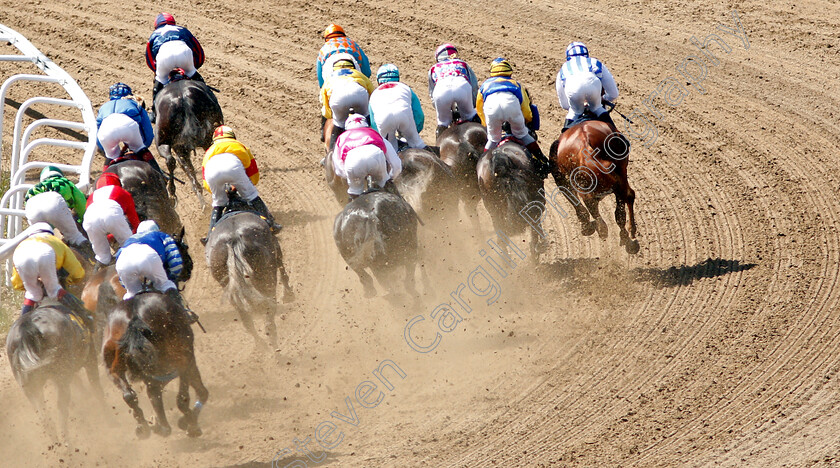 Bro-Park-0004 
 Action at the first bend on the dirt track
Bro Park Sweden 30 Jun 2019 - Pic Steven Cargill / Racingfotos.com