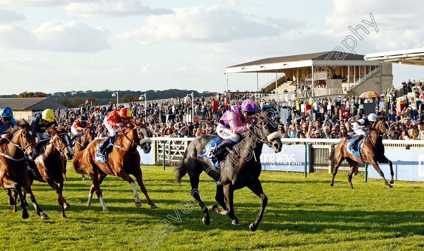 Azure-Blue-0004 
 AZURE BLUE (David Egan) wins The Blue Point British EBF Boadicea Stakes
Newmarket 8 Oct 2022 - Pic Steven Cargill / Racingfotos.com