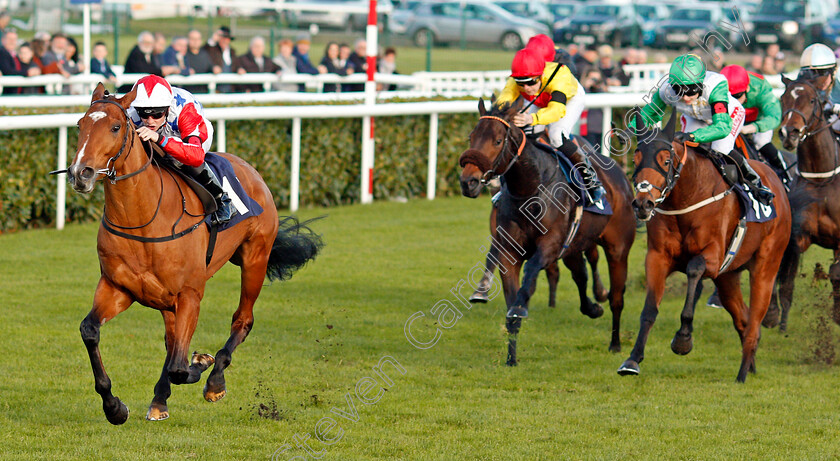 What s-The-Story-0002 
 WHAT'S THE STORY (Callum Rodriguez) wins The Betfred Home Of Goals Galore Apprentice Handicap Doncaster 11 Nov 2017 - Pic Steven Cargill / Racingfotos.com