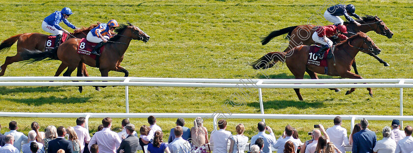 Rhododendron-0005 
 RHODODENDRON (farside, Ryan Moore) beats LIGHTNING SPEAR (nearside) in The Al Shaqab Lockinge Stakes Newbury 19 May 2018 - Pic Steven Cargill / Racingfotos.com