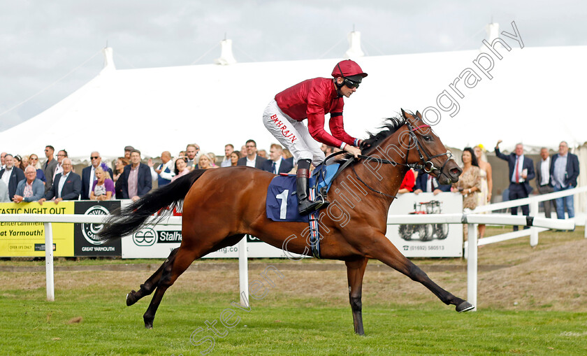 Ananda-0002 
 ANANDA (Robert Havlin) wins The British EBF Fillies Novice Stakes
Yarmouth 15 Sep 2022 - Pic Steven Cargill / Racingfotos.com