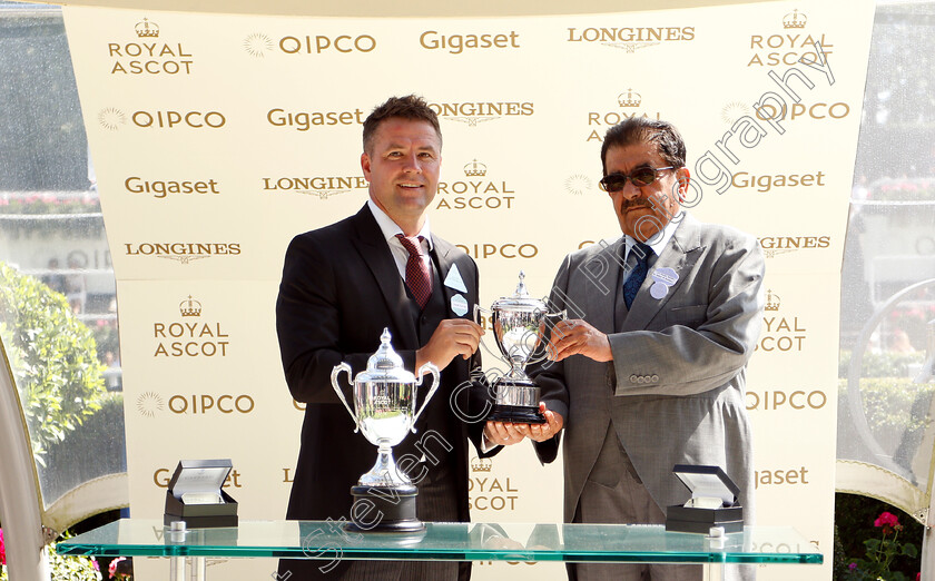 Eqtidaar-0013 
 Presentation by Michael Owen to Hamdan Al Maktoum for The Commonwealth Cup won by EQTIDAAR 
Royal Ascot 22 Jun 2018 - Pic Steven Cargill / Racingfotos.com