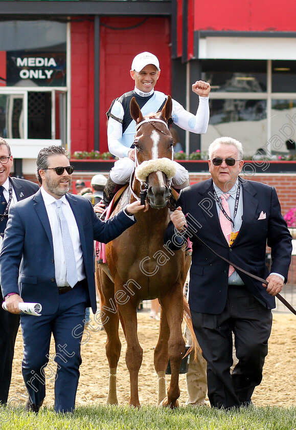 Point-Of-Honor-0008 
 POINT OF HONOR (Javier Castellano) after The Black-Eyed Susan Stakes
Pimlico, Balitmore USA, 17 May 2019 - Pic Steven Cargill / Racingfotos.com