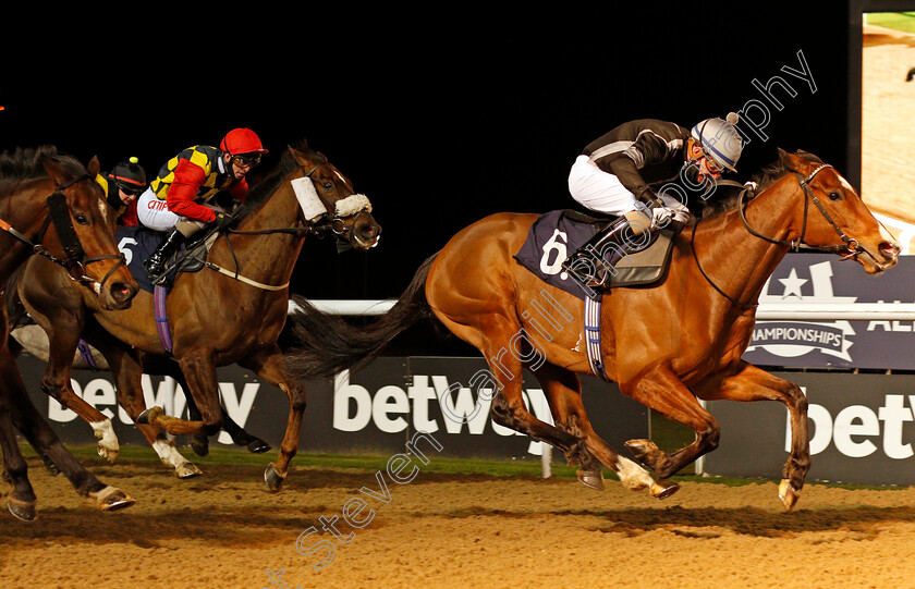 Act-Of-Magic-0003 
 ACT OF MAGIC (Kieran O'Neill) wins The Play 4 To Score At Betway Handicap Div2
Wolverhampton 12 Mar 2021 - Pic Steven Cargill / Racingfotos.com